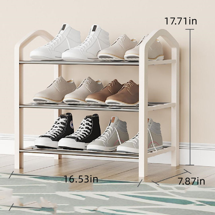 Small white on sale shoe rack